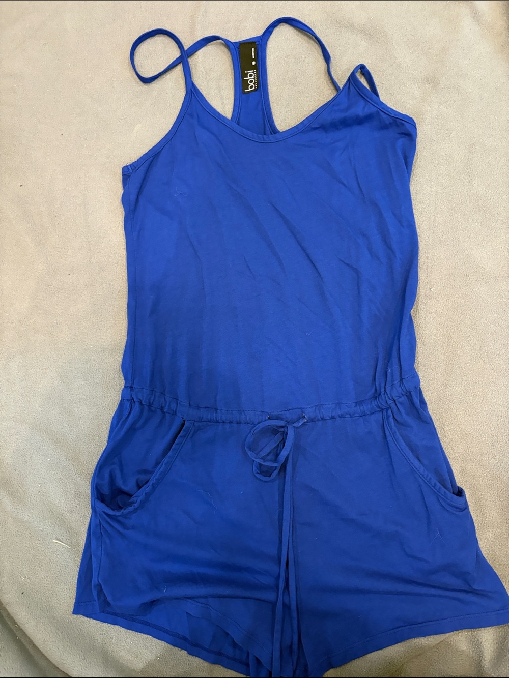 bobi Royal Blue Racerback Romper